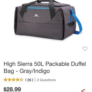 High Sierra Duffel Bag
